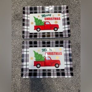 Plastic Christmas Serving Plate